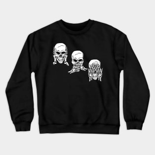 Three Wise Skulls Crewneck Sweatshirt